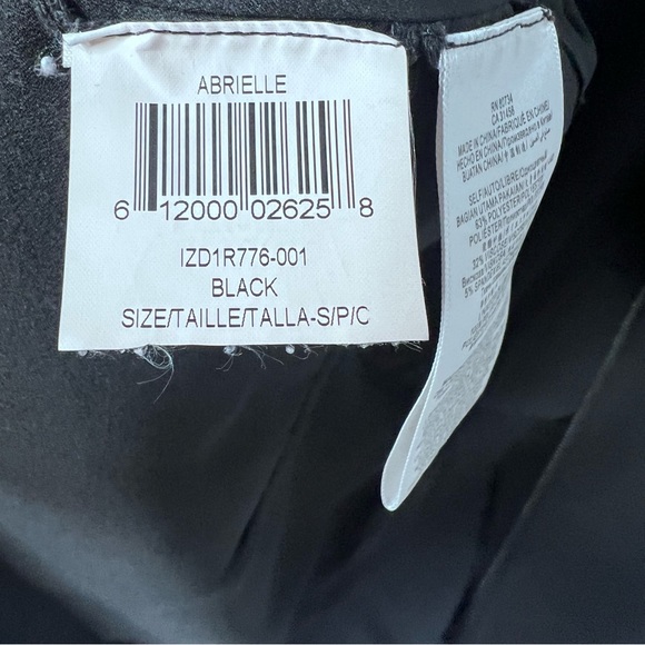 BCBG | ‘Abrielle’ Zip Front Sleeveless Black Peplum Top | Size S, fits like M - Picture 6 of 9